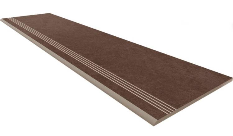 Ступень Estima Cave 70146 Steptrade/CA03_NS/30x120x10 Brown неполированный с насечками 30x120