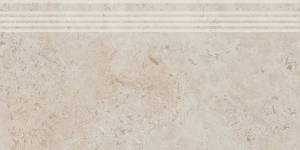 Ступень Kerama Marazzi Про Лаймстоун DD205520R/GR бежевый натуральный обрезной 60х30