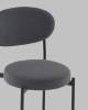 Стул полубарный Stool Group Бриф DD AV 477-C89-9005 (PP) темно-серый, велюр фото 9