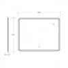 Зеркало Cezares Duet CZR-SPC-DUET-1000-800-LED-TCH 80x100 с подсветкой и сенсорным выключателем фото 9