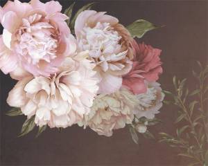 3D Фотообои Artegrafico «Пастельные пионы» PRV-009 канвас