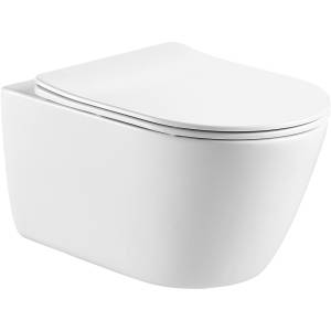 Унитаз подвесной Aquatek Оберон AQ1363W-00 безободковый