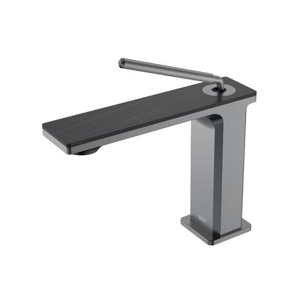 Смеситель для раковины Black&White GF-7105-GM оружейная сталь