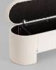 Банкетка Stool Group Taks LV-112-S000 белый, букле, с местом для хранения фото 5