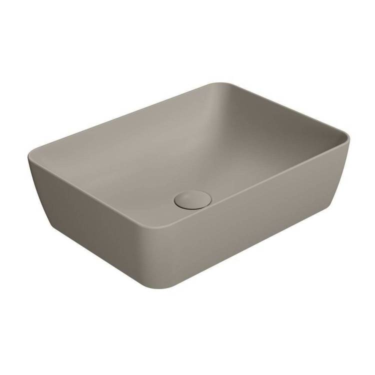 Раковина GSI Nubes 903705 50 см, серо-бежевая матовая