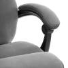Кресло компьютерное Tetchair Cambridge metalBL 25024 серый, велюр, ткань фото 9