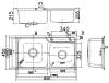 Мойка кухонная Arrow AG5553SS двойная, нержавеющая сталь, 82x45 фото 2