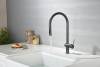 Смеситель для кухни AQUAme Cucina AQM9901GM с выдвижным изливом, металл фото 13