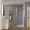 Душевая перегородка Taliente TA-08MP профиль хром, стекло матовое, 80x185 фото 3