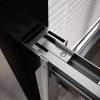 Душевая дверь в нишу Veconi Premium Trento PTD30-GR-150-01-C4 профиль брашированный графит, стекло прозрачное, 150x200 фото 5