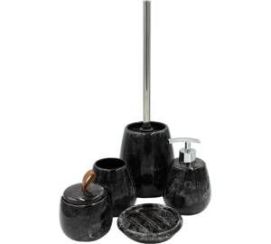 Набор аксессуаров для ванны Bath Plus Pietra W-CE2242AA-SET5 черный