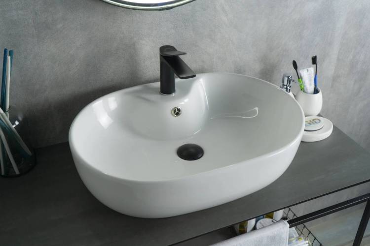 Раковина Gid Lago N9163 51127 белая, 59x41x16