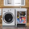 Тумба с раковиной Uperwood Magenta 52930205156 под стиральную машину, напольная, с дверцами, белая, правая, 120 см фото 4
