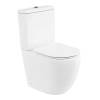 Чаша напольного унитаза BelBagno Amanda BB051CPR безободковая, белая фото 2