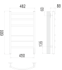 Полотенцесушитель Terminus КС Классик П6 450x60 КС 9003, электрический фото 3