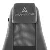 Кресло компьютерное Tetchair Aviator PLT metalBL 24682 серый, 29/W-12, флок, ткань фото 7