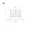 Встраиваемый светодиодный светильник Arlight MS-Atlas-Trimless-R70-12W Warm3000 036105 фото 2