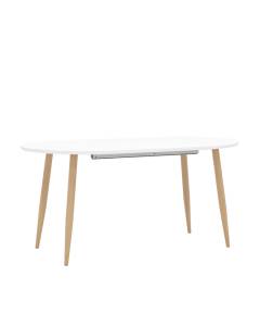 Стол обеденный Stool Group Берген DT-95-160 DUAL белый 160(220)x90x75