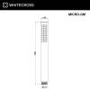 Душевая лейка WHITECROSS MICRO-NIB никель брашированный фото 2