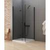 Душевое ограждение NEW TRENDY NEW SOLEO BLACK складные двери L 80x80x195 D-0234A/D-0114B (черный) фото 2