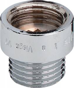 Удлинитель Viega G 3/4 х G 3/4x 20 мм, бронза, хром, модель 3526 внутренняя-наружная резьба