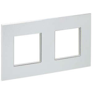 Рамка 2-постовая IEK Skandy SK-M22-M-K23 серебряный