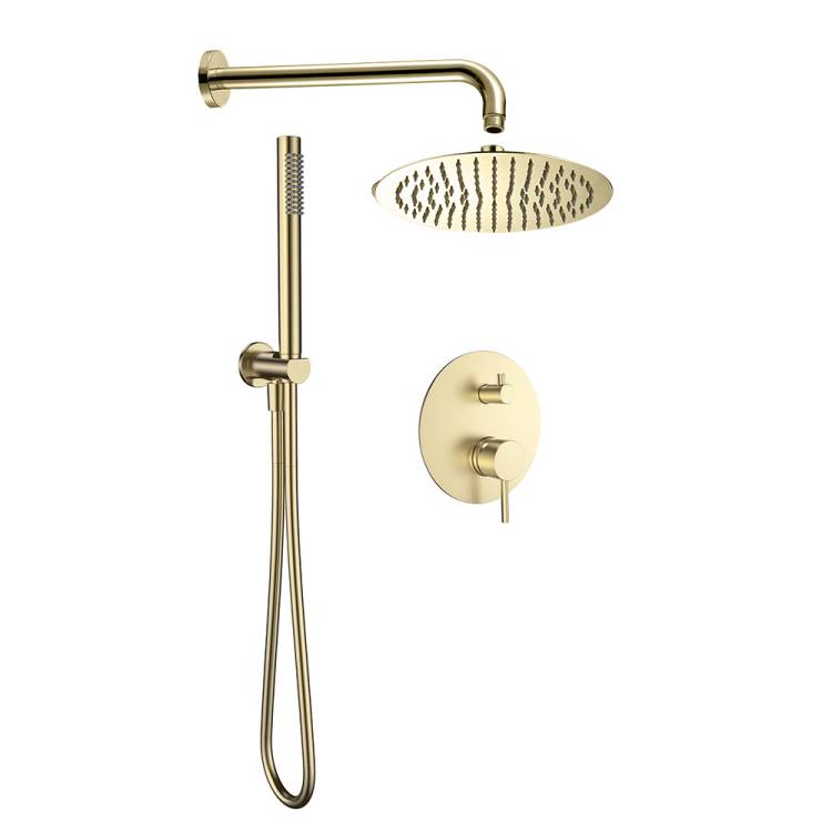 Душевой комплект AQUAme AQM8404BG золото шлифованное
