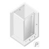 Дверь в нишу NEW TRENDY NEW RENOMA R 80x195 D-0096A (хром) фото 3