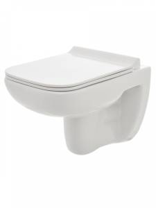 Унитаз подвесной AQUAme AQM2007 с сиденьем SoftClose, теxнология смыва Rimless 550x350x375