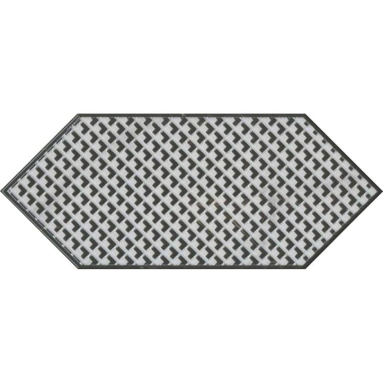 Декор Kerama Marazzi Келуш HGD\A482\35006 3 Черно-Белый 14x34
