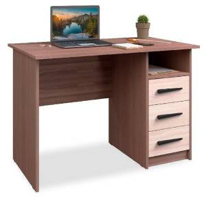 Стол письменный Атмосфера Оптима 00-00014725 Шимо светлый/Шимо темный