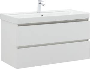 Тумба под раковину Aquanet Vega 100 316655 белый глянец