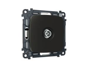 Комплект механизма TV розетки оконечной Ambrella Volt MO MO813005 черный матовый