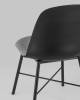 Набор из 2 стульев Stool Group Shell 8336 black X2 черный, с мягким сиденьем фото 7