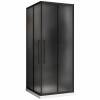 Душевой уголок Abber Schwarzer Diamant AG02080BMH 80x195x80, профиль Черный