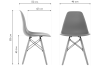 Стул Woodville Eames PC-015 11897 натуральный, розовый фото 2