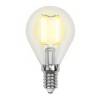 Лампа светодиодная филаментная Uniel Air Dim LED-G45-7,5W/WW/E14/CL GLA01TR