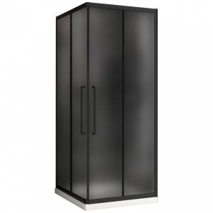 Душевой уголок Abber Schwarzer Diamant AG02080BMH 80x195x80, профиль Черный