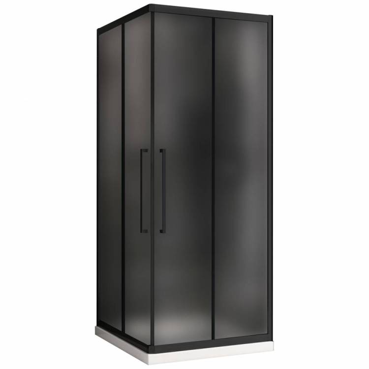 Душевой уголок Abber Schwarzer Diamant AG02080BMH 80x195x80, профиль Черный