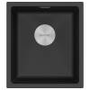 Мойка кухонная Paulmark Lumi 41Uni LU41-BL Черный Гранит, 41x46