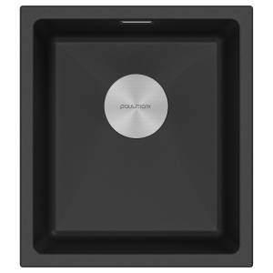 Мойка кухонная Paulmark Lumi 41Uni LU41-BL Черный Гранит, 41x46