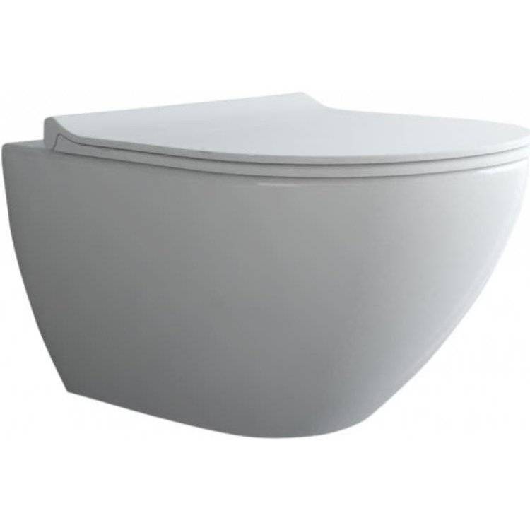 Унитаз подвесной Berges Puma 082131 Rimless с крышкой-сиденьем микролифт