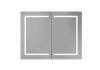 Зеркало-шкаф Aquatek AQ7904-MLC с подсветкой, хром, 90x70x13.3 фото 2