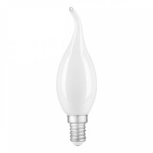 Лампа светодиодная филаментная диммируемая Gauss E14 9W 4100К матовая 104201209-D