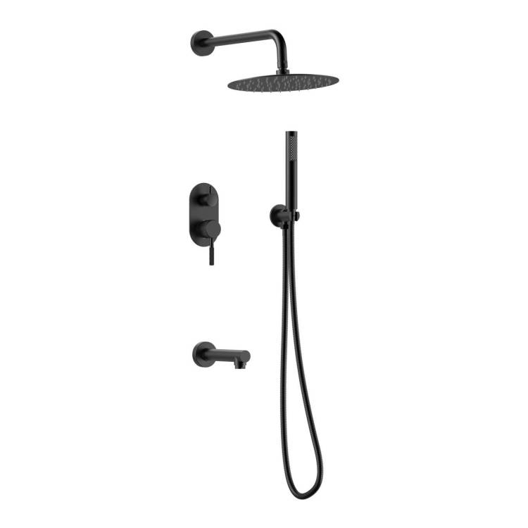 Душевая система Gid Edessa L070BMVD3 черная матовая