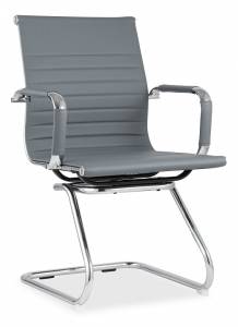 Кресло компьютерное Stool Group TopChairs Visit D-101L grey серое