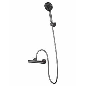 Смеситель для душа Wonzon & Woghand WW-B1005-A-BGG термостатический, темный графит