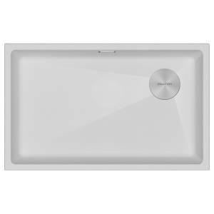 Мойка кухонная Paulmark Lumi 74Uni-Skew LU74SK-WH Белый, 76x44