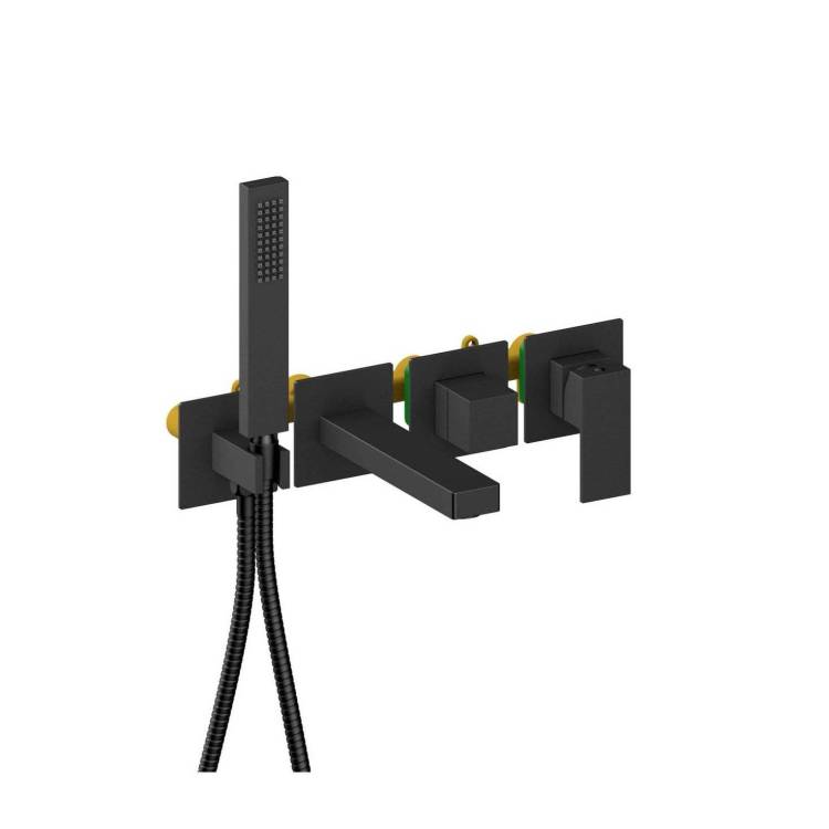 Смеситель для ванны Aquatek Либра AQ1644MB черный матовый