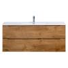 Тумба с раковиной BelBagno ETNA-1200-2C-SO-RN-P 120x45.5x50 Rovere Nature подвесная с двумя выкатными ящиками, с доводчиками